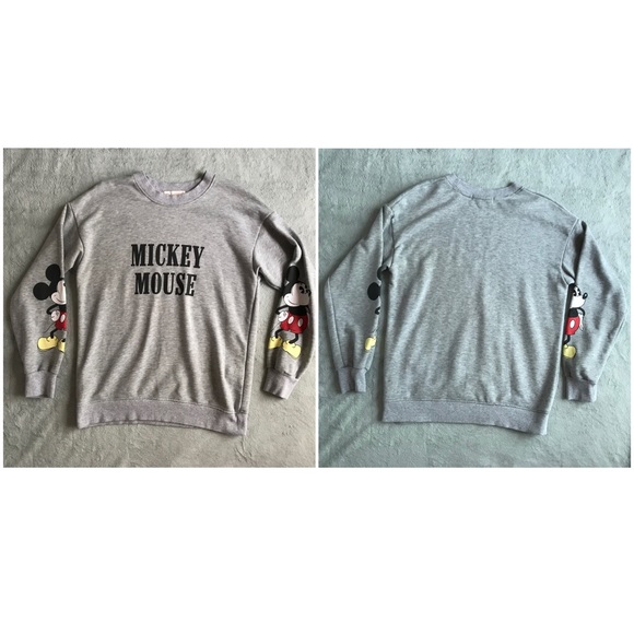 Bershka Mickey Mouse Graphic Sweatshirt Disney - Picture 3 of 8